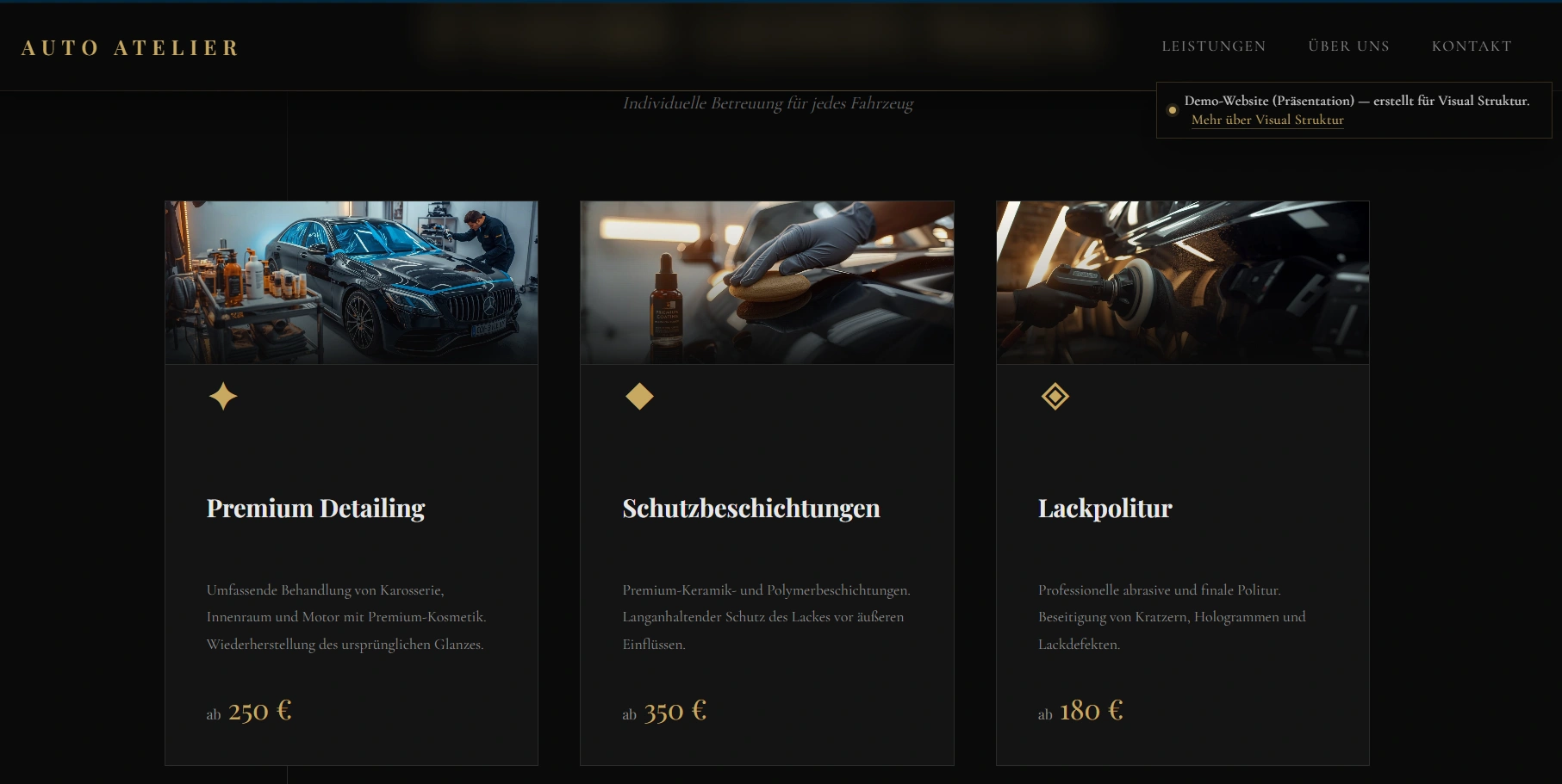 Auto Atelier – Demo Website